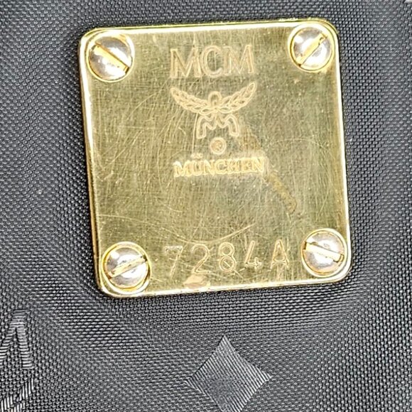 MCM Black Visetos Shopper Bag - Picture 3 of 17